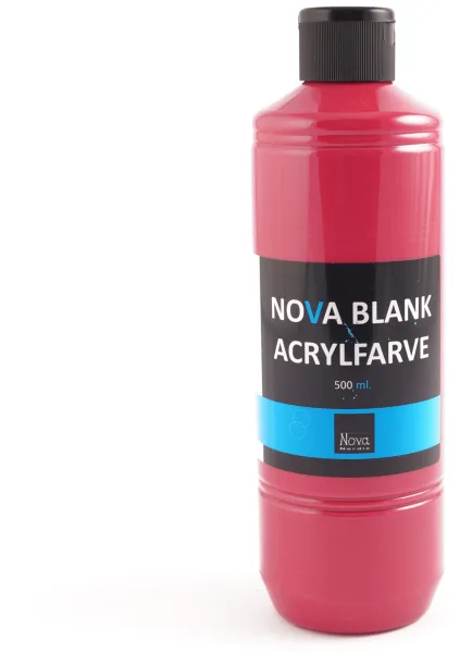 Nova akrylfärg blank 500 ml. Primär röd