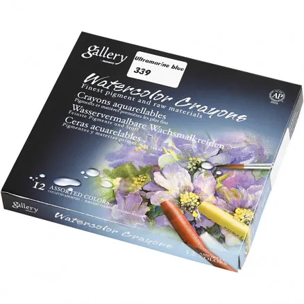 Gallery Akvarell, Ultramarin (339), L: 9,3 cm, 12 st/1 förpackning.