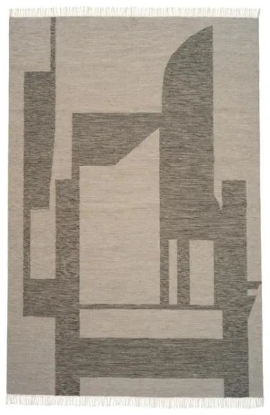 Kristina Dam Studio Contemporary Kelim Matta Off-white/Grå 300 cm