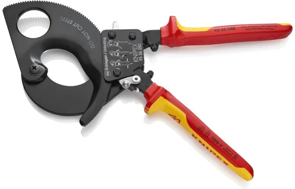 Knipex Kabelsax (Spärrprincip) svart lackerad, VDE-godkänd 280 mm