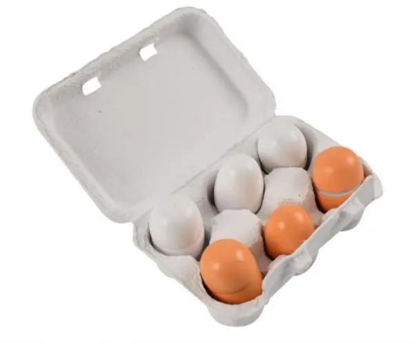 Träägg 6 st. i bricka
