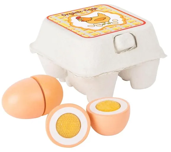 Small Foot - Träleksaksmat Ägg 9dlg.