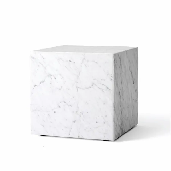 Audo Plinth Kubiskt Soffbord i Carraramarmor