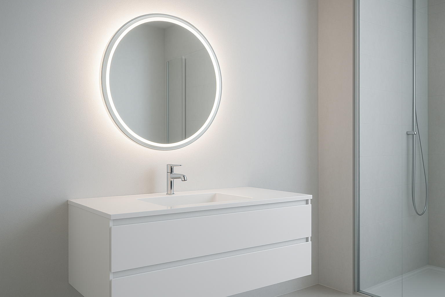 Optimera badrumsutrymmet med smarta förvaringslösningar och ljussättning